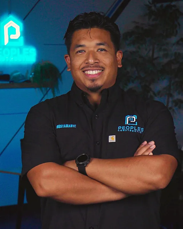 Edgar Bustamante, co-owner of Peoples Construction