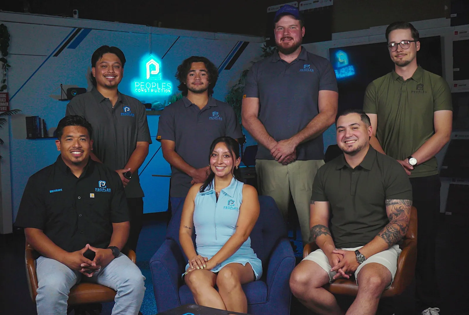 The Peoples Construction team at their Plano office