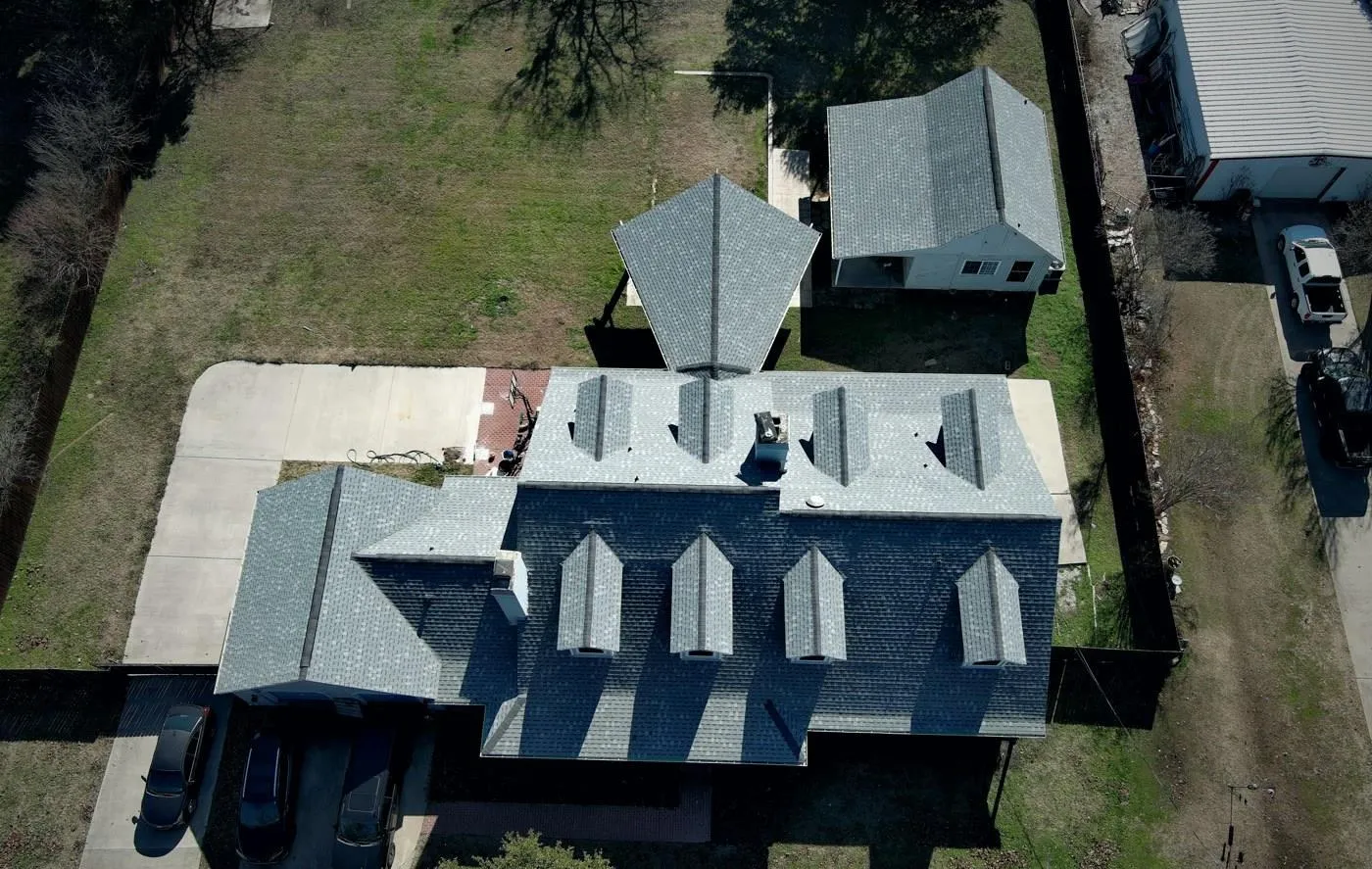 New Class 4 impact-resistant shingles installed on a home
